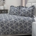 Comforters & Bedspreads| Rizzy Home My Perfect Rhyme King Duvet Indigo Geometric King Duvet (Cotton with Fill) - RK58704