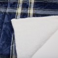 Comforters & Bedspreads| Style Selections Style Selections Plush/Sherpa Comforter Blue Reversible King Comforter (Polyester with Polyester Fill) - LT05171