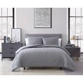 Comforters & Bedspreads| The Nesting Company Larch 3 Piece Comforter Set White Abstract Queen Comforter (Microfiber with Polyester Fill) - BJ77235
