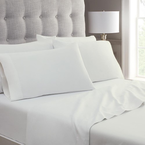 Bed Sheets| allen + roth 800 tc COTTON BLEND PROGRAM Queen Cotton Polyester Blend Bed Sheet - WI61251