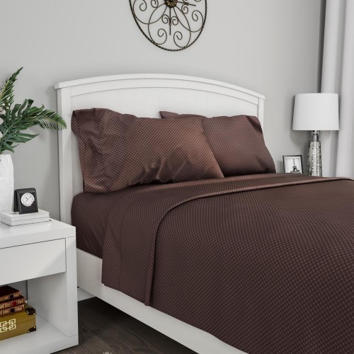 Bed Sheets| Hastings Home Hasting Home-Sheet King Microfiber 4-Piece Bed Sheet - JC90179