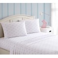 Bed Sheets| MHF Home Kute Kids Sheet-Sheet Set Crib Microfiber 3-Piece Bed Sheet - XG80487