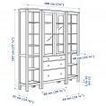 HEMNES Storage combination w doors drawers