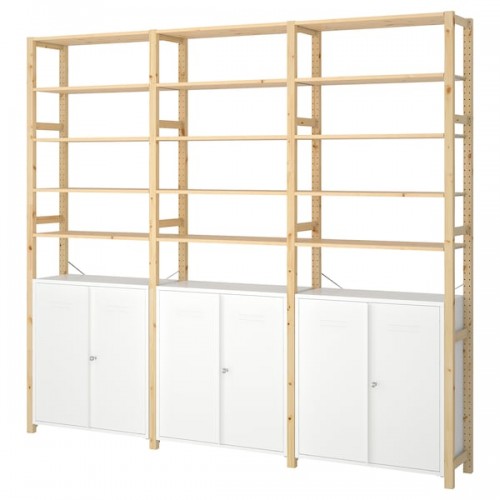 IVAR 3 sections cabinet shelves
