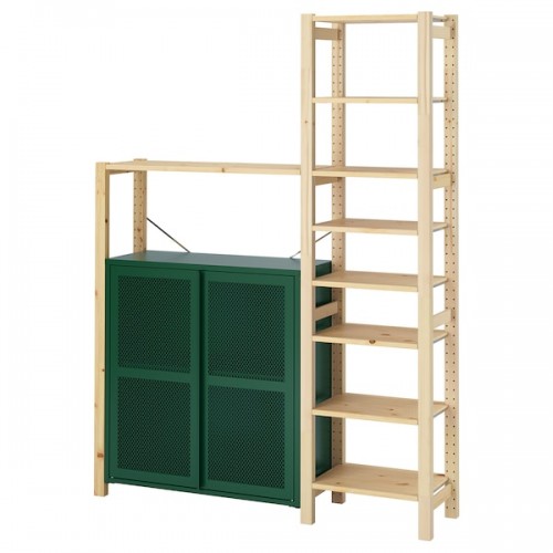IVAR Shelf unit w cabinets drawers