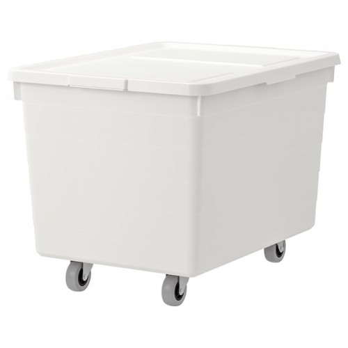 SOCKERBIT Box with casters and lid