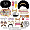 70's Disco 1970s Disco Fever Party Photo Booth Props Kit 20 Count