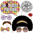 70's Disco 1970s Disco Fever Party Photo Booth Props Kit 20 Count