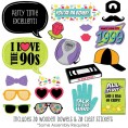 Big Dot of Happiness 90's Throwback 1990's Party Photo Booth Props Kit 20 Count