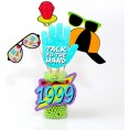 Big Dot of Happiness 90's Throwback 1990's Party Photo Booth Props Kit 20 Count