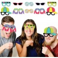 Big Dot of Happiness 90's Throwback Glasses Paper Card Stock 1990s Party Photo Booth Props Kit 10 Count