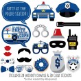 Big Dot of Happiness Calling All Units Police Cop Birthday Party or Baby Shower Photo Booth Props Kit 20 Count