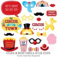 Big Dot of Happiness Carnival Step Right Up Circus Carnival Themed Party Photo Booth Props Kit 20 Count
