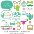 Big Dot of Happiness Final Fiesta Last Fiesta Bachelorette Party Photo Booth Props Kit 20 Count