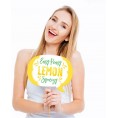 Big Dot of Happiness Funny So Fresh Lemon Citrus Lemonade Party Photo Booth Props Kit 10 Piece
