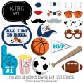 Big Dot of Happiness Go Fight Win Sports Baby Shower or Birthday Party Photo Booth Props Kit 20 Count