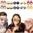 Big Dot of Happiness Missed You BBQ Glasses Paper Card Stock Backyard Summer Picnic Party Photo Booth Props Kit 10 Count