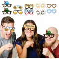 Big Dot of Happiness Oktoberfest Glasses Paper Card Stock Party Photo Booth Props Kit 10 Count