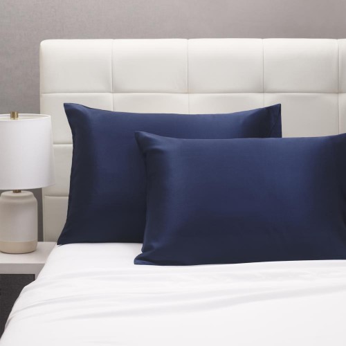 Pillow Cases| Cozy Essentials Cozy Essentials Jumbo Cobalt Pure Luxury Silk Pillowcases - QU75247