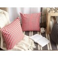 Pillow Cases| DII 2-Pack Red and White Standard Cotton Pillow Case - XS40993