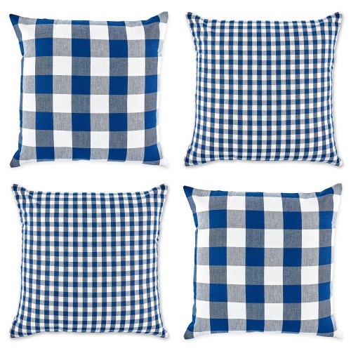 Pillow Cases| DII 4-Pack Navy and Off-white Standard Cotton Pillow Case - HD38735