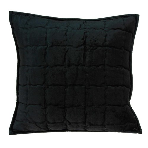Pillow Cases| HomeRoots Jordan Black Standard Cotton Viscose Blend Pillow Case - PA01943