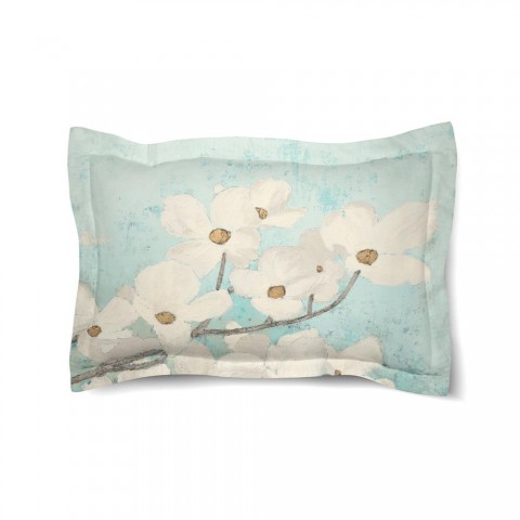 Pillow Cases| Laural Home Dogwood Blossoms Multi-color/Cotton Standard Cotton Pillow Case - YN94436