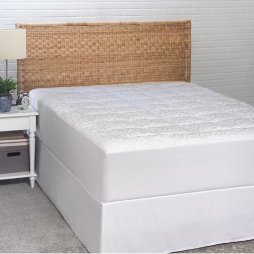 Mattress Covers & Toppers| Candice Olson 15-in D Cotton Queen Hypoallergenic Mattress Cover with Bed Bug Protection - EK67221