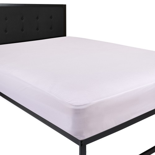 Mattress Covers & Toppers| Flash Furniture Capri Comfortable Sleep Premium Fitted 100% Waterproof-Hypoallergenic Vinyl Free Mattress Protector - Breathable Fabric Surface, King - DH80077