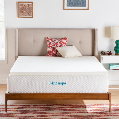 Mattress Covers & Toppers| Linenspa Essentials ActiveRelief 2-in D Memory Foam Full Mattress Topper - US00448