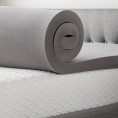 Mattress Covers & Toppers| LUCID Comfort Collection Bamboo Charcoal 4-in D Rayon From Bamboo Queen Mattress Topper - CM89181