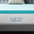 Mattress Covers & Toppers| LUCID Comfort Collection Gel 3-in D Memory Foam King Mattress Topper - ND43998