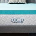 Mattress Covers & Toppers| LUCID Comfort Collection Gel 4-in D Memory Foam King Mattress Topper - WU66374