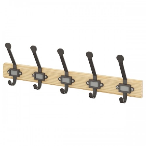 KARTOTEK Rack with 5 hooks