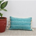 Throw Pillows| allen + roth 20-in x 12-in Teal Cotton Indoor Decorative Pillow - CH55799
