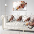 Throw Pillows| Designart 12-in x 20-in Brown Polyester Indoor Decorative Pillow - KO42051