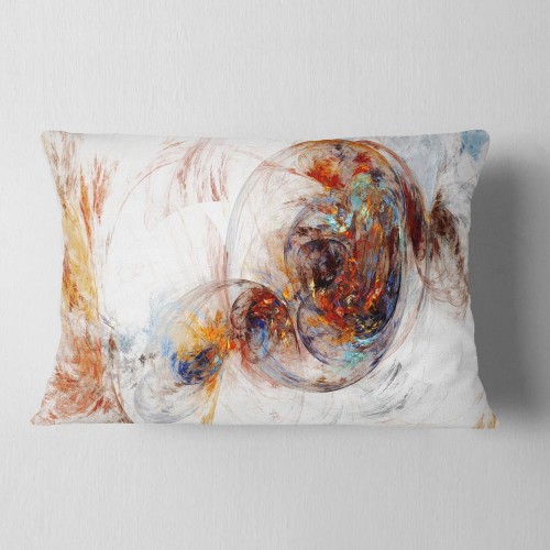 Throw Pillows| Designart 12-in x 20-in Brown Polyester Indoor Decorative Pillow - KO42051