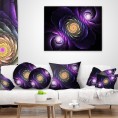 Throw Pillows| Designart 12-in x 20-in Purple Polyester Indoor Decorative Pillow - XF15894