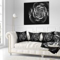 Throw Pillows| Designart 16-in x 16-in Black Polyester Indoor Decorative Pillow - AD29062