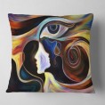 Throw Pillows| Designart 16-in x 16-in Black Polyester Indoor Decorative Pillow - PF94651