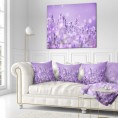 Throw Pillows| Designart 16-in x 16-in Purple Polyester Indoor Decorative Pillow - FR40523