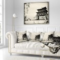 Throw Pillows| Designart 18-in x 18-in Beige Polyester Indoor Decorative Pillow - YF33944