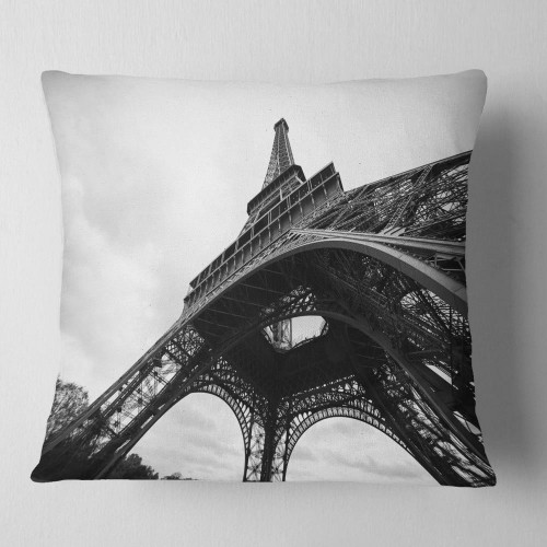 Throw Pillows| Designart 18-in x 18-in Black Polyester Indoor Decorative Pillow - JD90121