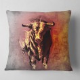 Throw Pillows| Designart 18-in x 18-in Black Polyester Indoor Decorative Pillow - YG65693