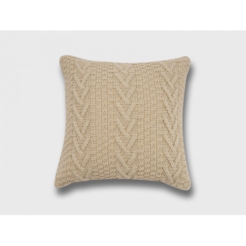 Throw Pillows| EVERGRACE Ratree Chunky 20-in x 20-in Neutral 100% Acrylic Indoor Decorative Pillow - TP01379