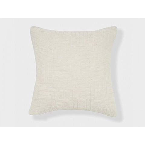 Throw Pillows| FRESHMINT Oberon Staggered Stripe 24-in x 24-in White 80% Polyester 20% Recycled Cotton Indoor Decorative Pillow - TH67953