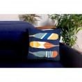 Throw Pillows| Liora Manne Frontporch 18-in x 18-in Navy Paddles Indoor Decorative Pillow - FT31145