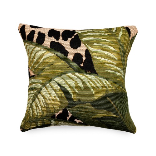 Throw Pillows| Liora Manne Marina 18-in x 18-in Green Safari Indoor Decorative Pillow - RH28721