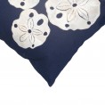 Throw Pillows| Liora Manne Visions I 20-in x 20-in Navy Sand Dollar Indoor Decorative Pillow - JD11116