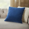 Throw Pillows| Mina Victory Life Styles 16-in x 16-in Navy 100% Cotton Velvet Indoor Decorative Pillow - EJ58924